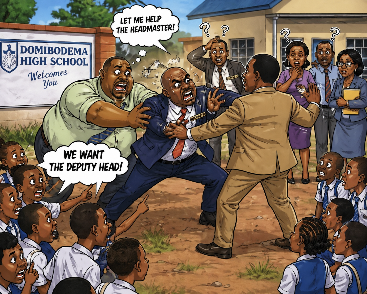 Maitengwe Trending Stories – Chaos at Doombodema Secondary School as Headmaster fights with His Deputy