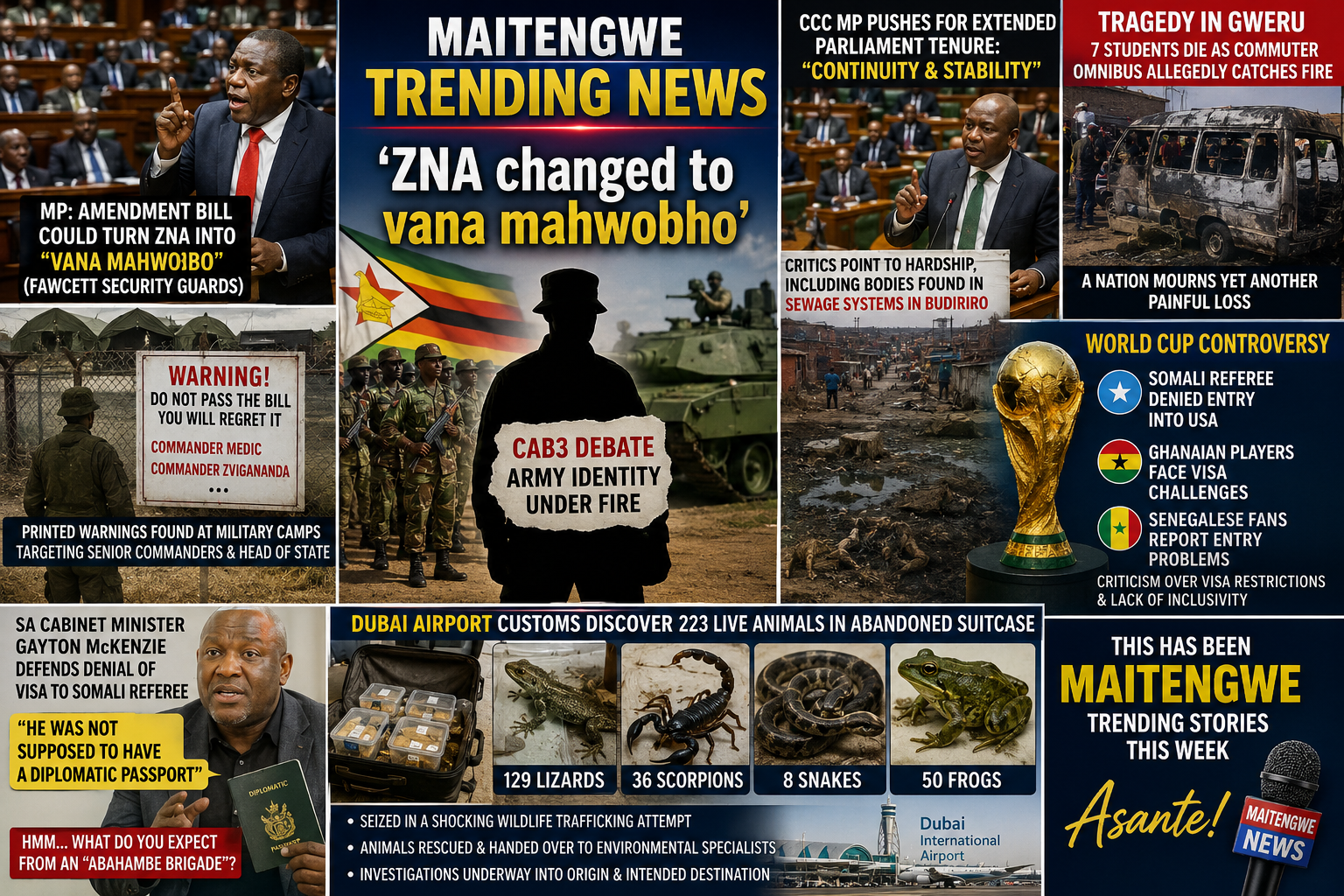 Maitengwe Trending News: ‘ From Army to 'mahwobho’ 