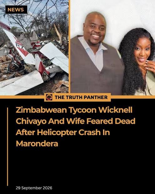 WICKNELL CHIVAYO, WIFE KILLED IN MARONDERA HELICOPTER CRASH